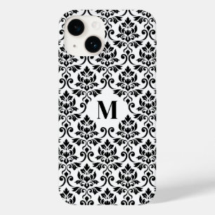 Feuille Damask Black Pattern (Benutzerdefiniert) Case-Mate iPhone 14 Hülle
