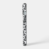 Feuille Damask Black Pattern (Benutzerdefiniert) iPhone 15 Hülle (Linke Seite)