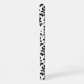 Feuille Damask Black Pattern (Benutzerdefiniert) iPhone Hülle (Linke Seite)