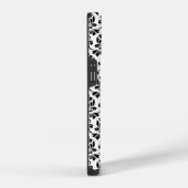 Feuille Damask Black Pattern (Benutzerdefiniert) iPhone Hülle (Rechte Seite)