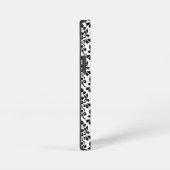 Feuille Damask Black Pattern (Benutzerdefiniert) iPhone Hülle (Rechte Seite)