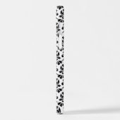 Feuille Damask Black Pattern (Benutzerdefiniert) iPhone Hülle (Linke Seite)