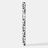 Feuille Damask Black Pattern (Benutzerdefiniert) iPhone Hülle (Rechte Seite)