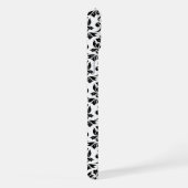 Feuille Damask Black Pattern (Benutzerdefiniert) iPhone Hülle (Rechte Seite)