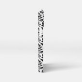 Feuille Damask Black Pattern (Benutzerdefiniert) iPhone Hülle (Rechte Seite)