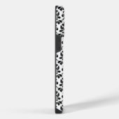 Feuille Damask Black Pattern (Benutzerdefiniert) iPhone Hülle (Rechte Seite)