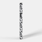 Feuille Damask Black Pattern (Benutzerdefiniert) iPhone Hülle (Rechte Seite)