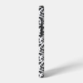 Feuille Damask Black Pattern (Benutzerdefiniert) iPhone Hülle (Linke Seite)