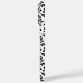 Feuille Damask Muster Black auf Weiß Case-Mate iPhone Hülle (Rückseite / Links)