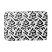 Feuille Damask Pattern Black Badematte (Vorderseite)