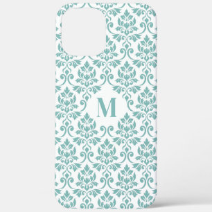 Feuille Damask Teal Muster (benutzerdefiniert) Case-Mate iPhone Hülle