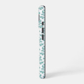 Feuille Damask Teal Muster (benutzerdefiniert) iPhone 16 Hülle (Linke Seite)