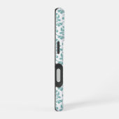 Feuille Damask Teal Muster (benutzerdefiniert) iPhone 16 Hülle (Rechte Seite)