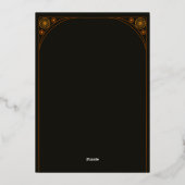 Feuille d'invitation folieneinladung (Rückseite)