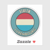Feulen, Luxemburg Aufkleber (Blatt)