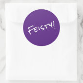 Feurig! Runder Aufkleber (Tasche)