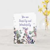 Feurig und wunderbar gemachte Notenkarte Karte (Gelbe Blume)