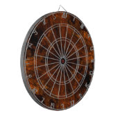 feurige Abstact Feather Fraktal Dart Board Dartscheibe (Vorderseite Links)