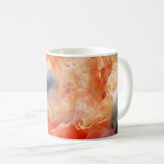 Feurige Adern aus flüssigem Marmor Kaffeetasse (VorderseiteRechts)