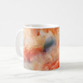 Feurige Adern aus flüssigem Marmor Kaffeetasse (Vorderseite Links)