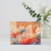 Feurige Adern aus flüssigem Marmor Postkarte (Stehend Vorderseite)