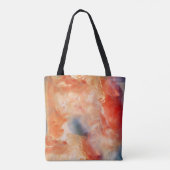 Feurige Adern aus flüssigem Marmor Tasche (Rückseite)