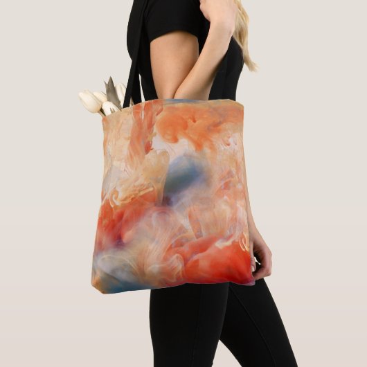 Feurige Adern aus flüssigem Marmor Tasche (Von Nahem)