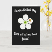 Feurige Anthern Muttertagskarte Karte (Gelbe Blume)