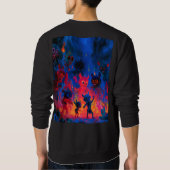 Feurige Chaneques beim Tanzen Sweatshirt (Rückseite)