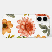 Feurige Dahlienblüte  Case-Mate iPhone Hülle (Rückseite (Horizontal))