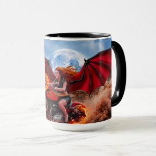 Feurige Foxlla Vampir-Biker-Braut Tasse