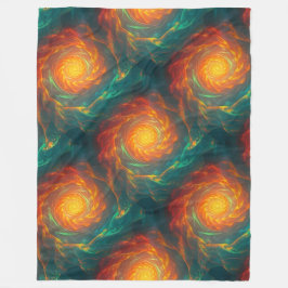 feurige Fraktale Fleecedecke