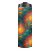feurige Fraktale Thermosbecher (Vorderseite)