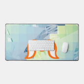 Feurige Gradient Flügel M Buchstabe Schreibtischunterlage (Tastatur & Maus)