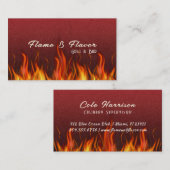 Feurige Lava-Textur & Flammen Visitenkarte (Vorne/Hinten)