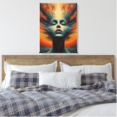 Feurige Seele Leinwanddruck (Insitu (Schlafzimmer))