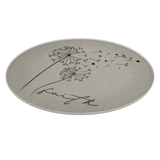 Feurige Whispers: Dandelion Dreams Cutting Board Schneidebrett (Ecke)