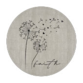 Feurige Whispers: Dandelion Dreams Cutting Board Schneidebrett (Vorderseite)