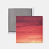 Feuriger Himmel Magnet (Vorderseite/Rückseite)