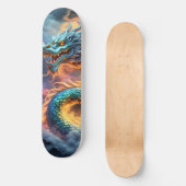 Feuriger japanischer Drache Skateboard (Vorderseite)