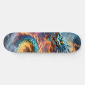 Feuriger japanischer Drache Skateboard (Horizontal)