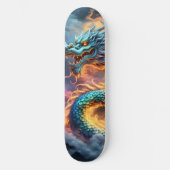 Feuriger japanischer Drache Skateboard (Vorderseite)