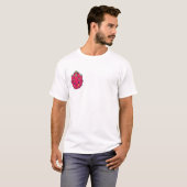 Feuriger kleiner Drachenfrucht-Charakter T-Shirt (Vorne ganz)