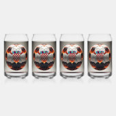 Feuriger kroatischer Fußball Dosenglas (Hinten)