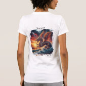 Feuriger philippinischer Drache am Strand T-Shirt (Rückseite)