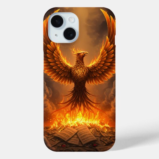 Feuriger Phönix erhebt sich Case-Mate iPhone Hülle (Rückseite)