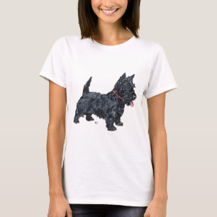Feuriger Scottie-Hund T-Shirt