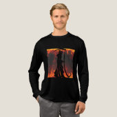 Feuriger Sensenmann Tri-Blend Shirt (Volle Vorderseite)