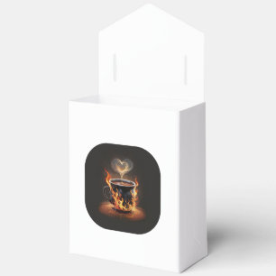 Feuriger Weihnachtskaffee mit Herzklopfkunst Geschenkschachtel