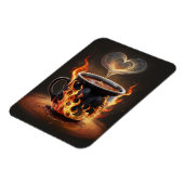 Feuriger Weihnachtskaffee mit Herzklopfkunst Magnet (Linke Seite)